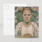 Carte Postale Portrait de Kathe von Bach | Dans le jardin (Devant / Derrière)
