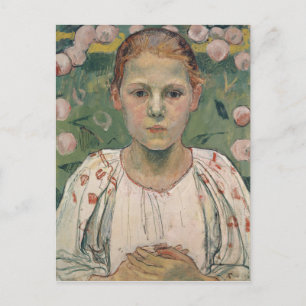 Carte Postale Portrait de Kathe von Bach   Dans le jardin