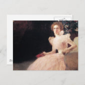Carte Postale Portrait de Knips Sonja ; Peinture Gustav Klimt (Devant / Derrière)