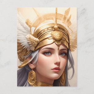 Carte Postale Portrait de la déesse Athéna