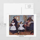 Carte Postale Portrait De La Famille Bellelli Par Edgar Degas (Devant / Derrière)