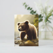 Carte Postale Portrait de la faune de l'ours Brown (Debout devant)