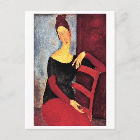 Carte Postale Portrait de la femme de l'artiste, Modigliani (Devant)