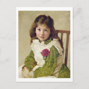 Carte Postale Portrait de la fille de l'artiste (huile sur toile