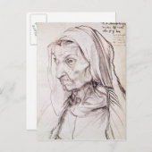 Carte Postale Portrait de la mère de l'artiste, 1514 (Devant / Derrière)