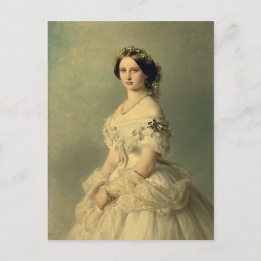 Carte Postale Portrait de la princesse de Baden, 1856 (Devant)