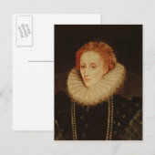 Carte Postale Portrait de la reine Elizabeth I (Devant / Derrière)