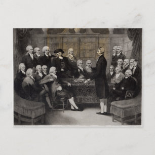 Carte Postale Portrait de la Société Médicale Membres de