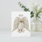 Carte Postale Portrait de labrador blanc (Debout devant)