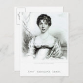 Carte Postale Portrait de Lady Caroline Lamb (Devant / Derrière)