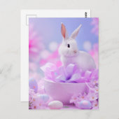 Carte Postale Portrait de lapin 112 (Devant / Derrière)