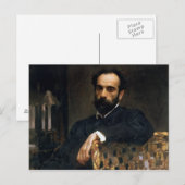 Carte Postale Portrait de l'artiste Isaak Ilyich Levitan (Devant / Derrière)
