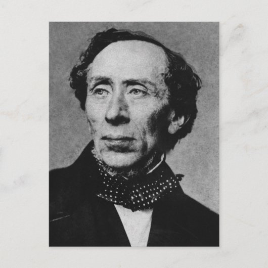 Carte Postale Portrait de l'auteur Hans Christian Andersen (Devant)