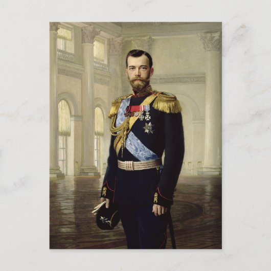Carte Postale Portrait de l'empereur Nicolas II, 1900 (Devant)