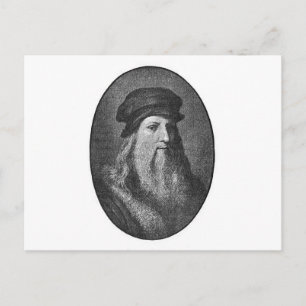 Carte Postale Portrait de Leonardo da vinci