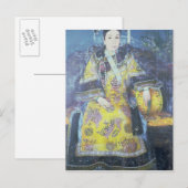 Carte Postale Portrait de l'impératrice Dowager Cixi (Devant / Derrière)