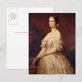 Carte Postale Portrait de l'impératrice Eugénie 1854 (Devant / Derrière)