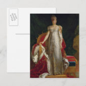 Carte Postale Portrait de l'impératrice Marie Louise de France (Devant / Derrière)