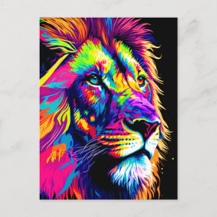 Carte Postale Portrait de Lion