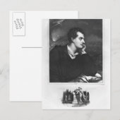 Carte Postale Portrait de Lord Byron (Devant / Derrière)