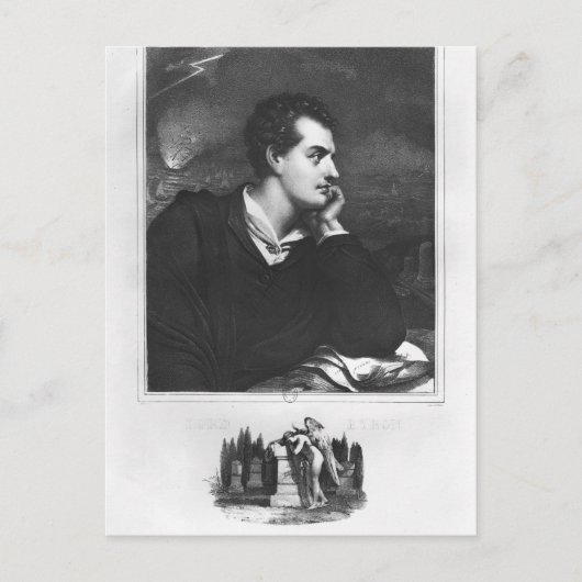 Carte Postale Portrait de Lord Byron (Devant)