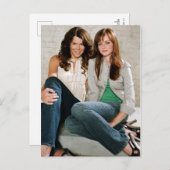 Carte Postale Portrait de Lorelai et Rory assis (Devant / Derrière)