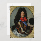 Carte Postale Portrait de Louis XIV (Devant / Derrière)