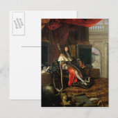 Carte Postale Portrait de Louis XIV  1668 (Devant / Derrière)