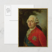 Carte Postale Portrait de Louis XVI Roi de France (Devant / Derrière)