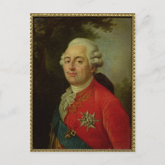 Carte Postale Portrait de Louis XVI Roi de France (Devant)