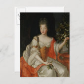 Carte Postale Portrait de Louise-Francoise de Bourbon (Devant / Derrière)