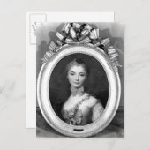 Carte Postale Portrait de Louise Honorine Crozat du Chatel (Devant / Derrière)