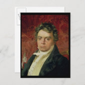 Carte Postale Portrait de Ludwig Van Beethoven (Devant / Derrière)