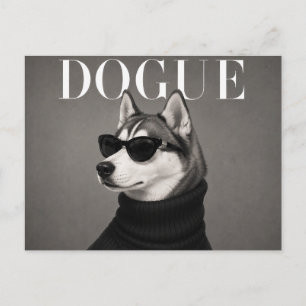 Carte Postale Portrait de luxe de Husky sibérien