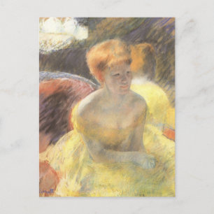 Carte Postale Portrait de Lydia à l'Opéra par Mary Cassatt