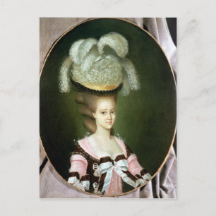 Carte Postale Portrait de Madame dans un casquette