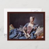 Carte Postale Portrait De Madame De Pompadour (Devant / Derrière)