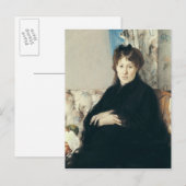 Carte Postale Portrait de Madame Edma Pontillon 1871 (Devant / Derrière)