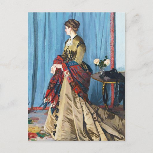 Carte Postale Portrait de Madame Gaudibert Claude Monet (Devant)