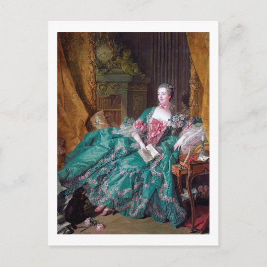 Carte Postale Portrait de Madame Pompadour, Boucher (Devant)