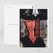 Carte Postale Portrait de Madame Pompadour, Modigliani (Devant / Derrière)