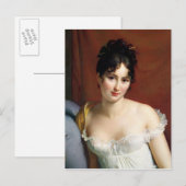 Carte Postale Portrait de Madame Recamier (Devant / Derrière)