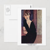 Carte Postale Portrait De Madame Reynouard Par Modigliani Amedeo (Devant / Derrière)