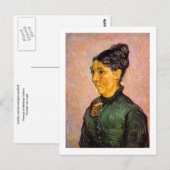 Carte Postale Portrait de Madame Trabuc, Van Gogh Fine Art (Devant / Derrière)
