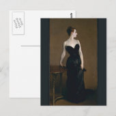 Carte Postale Portrait de Madame X de John Singer Sargent (Devant / Derrière)
