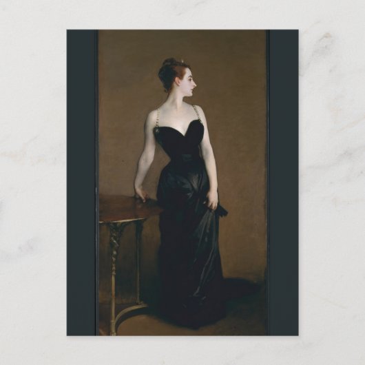 Carte Postale Portrait de Madame X de John Singer Sargent (Devant)