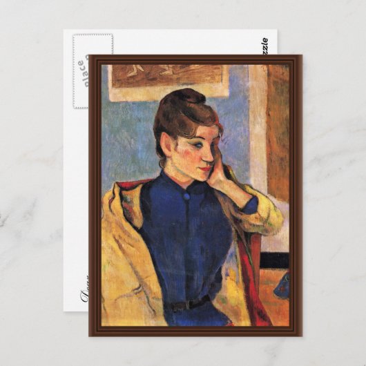 Carte Postale Portrait De Madeleine Bernard Par Gauguin Paul (Devant / Derrière)