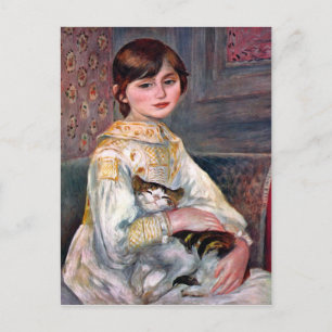 Carte Postale Portrait de Mademoiselle Julie Manet par Renoir