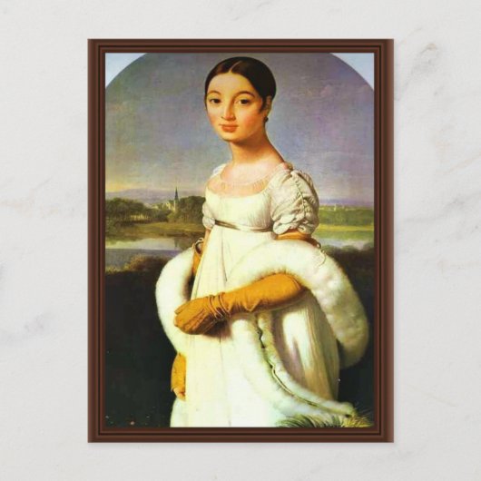 Carte Postale Portrait De Mademoiselle Rivière Par Ingres Jean A (Devant)