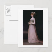 Carte Postale Portrait de Maria Theresa de Bourbon y Vallabriga, (Devant / Derrière)